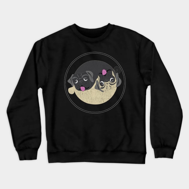 Yin Yang Pug Lover Zen Shirt Crewneck Sweatshirt by bbreidenbach